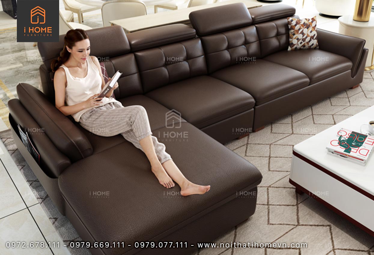 Ghế sofa da Hàn Quốc góc L SF 5049