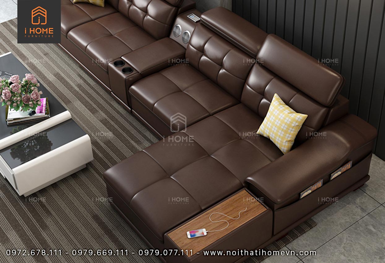 Ghế sofa da Hàn Quốc góc L SF 5050