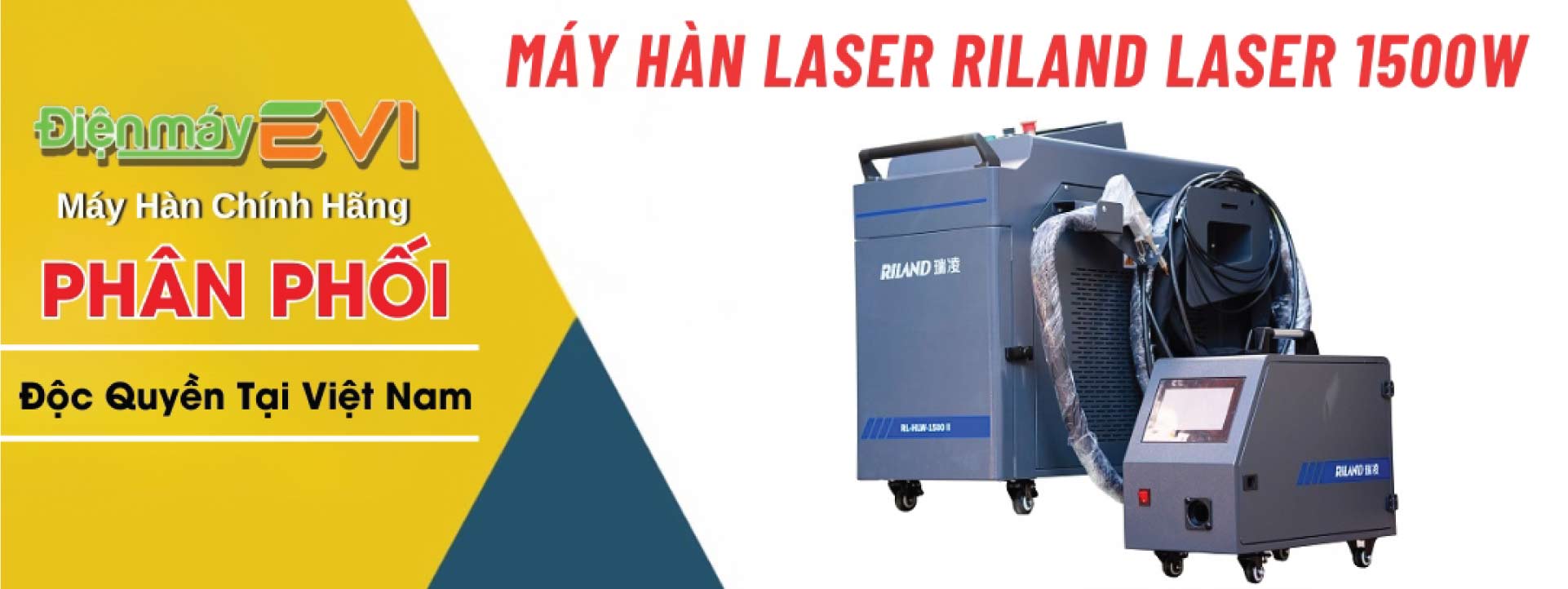 Máy hàn Laser Riland LASER 1500W Tốc Độ Hàn Nhanh Gấp 2 - 10 Lần Hàn