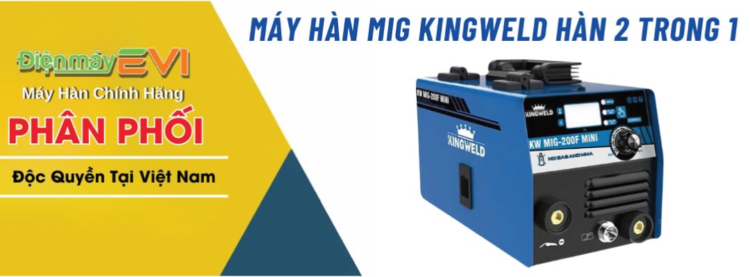 Máy Hàn MIG KingWeld KW MIG-200F Mini: Nhỏ Nhưng Có Võ - Hàn Mượt Mọi Vật Liệu