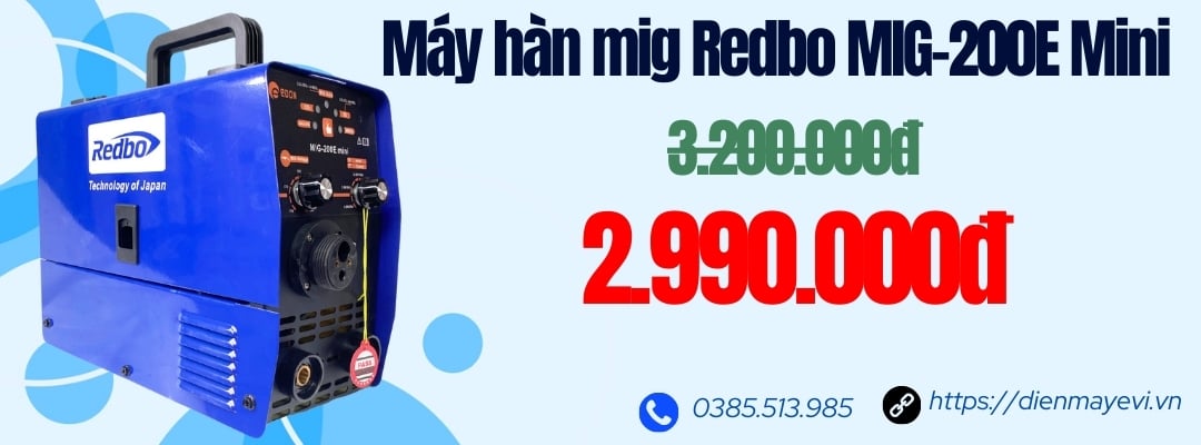Máy hàn mig Redbo MIG-200E Mini - Đáng mua nhất năm 2024 !