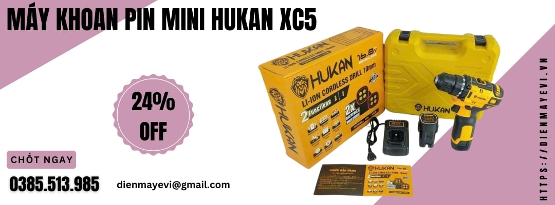 Máy khoan pin mini HuKan XC5 - Dụng cụ cầm tay rẻ nhất 2024 !