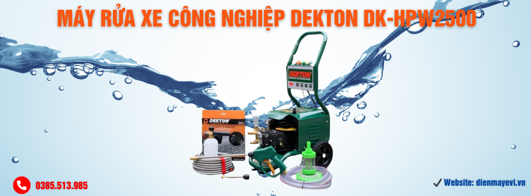 Review máy rửa xe công nghiệp Dekton DK-HPW2500