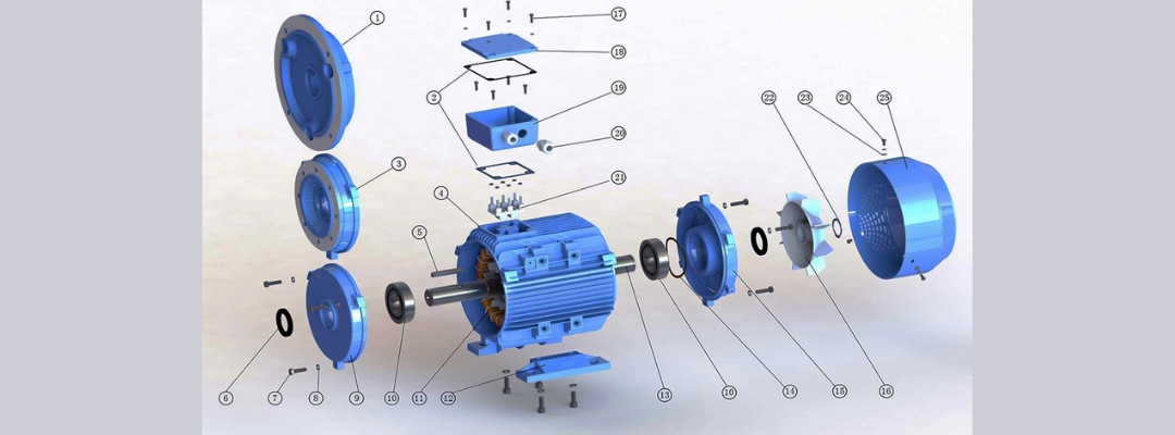 Định nghĩa, cấu tạo và công dụng của motor - Động cơ điện không đồng bộ 3 pha