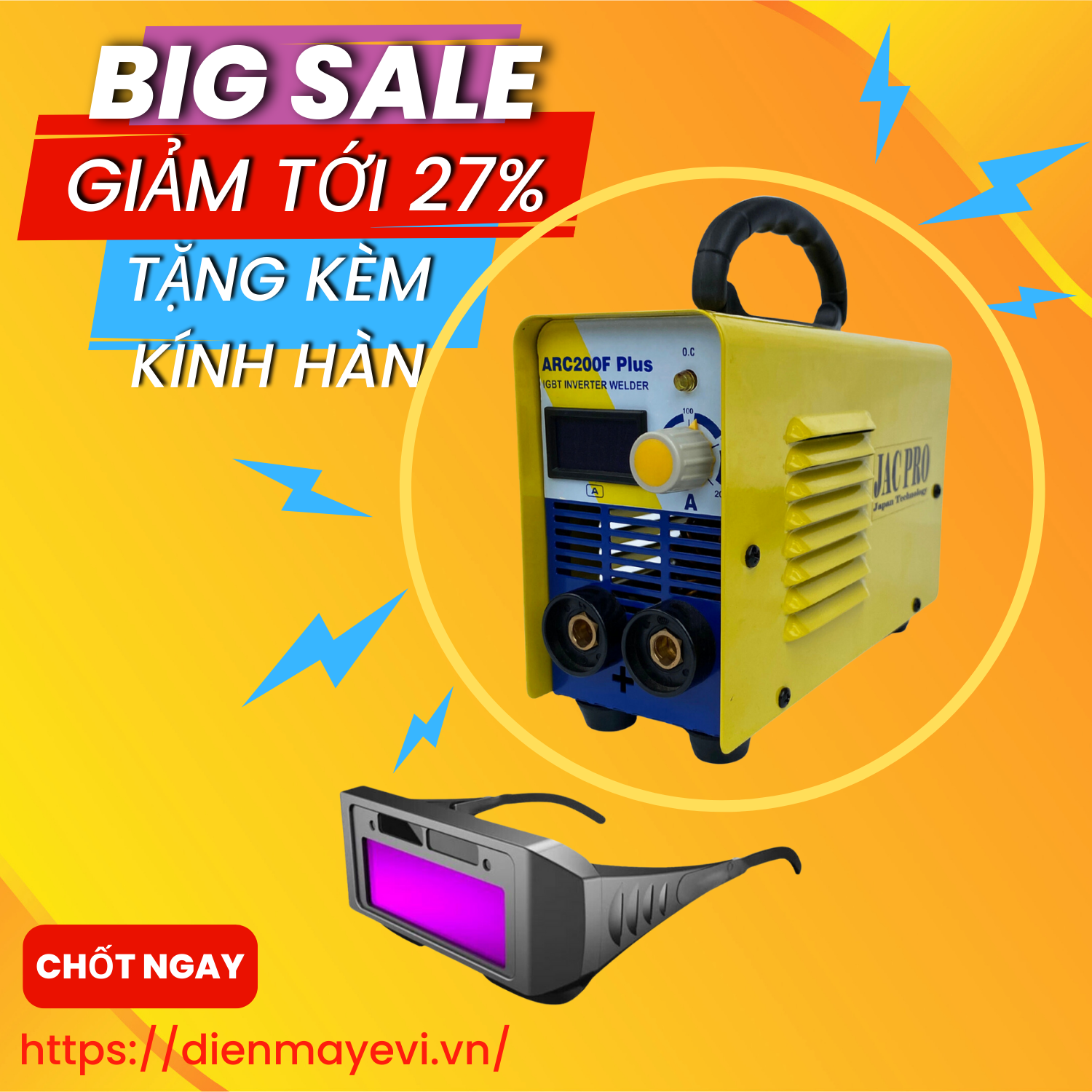 [Review] Máy hàn JacPro ARC 200F Plus Chuyên que 2li5 giá rẻ