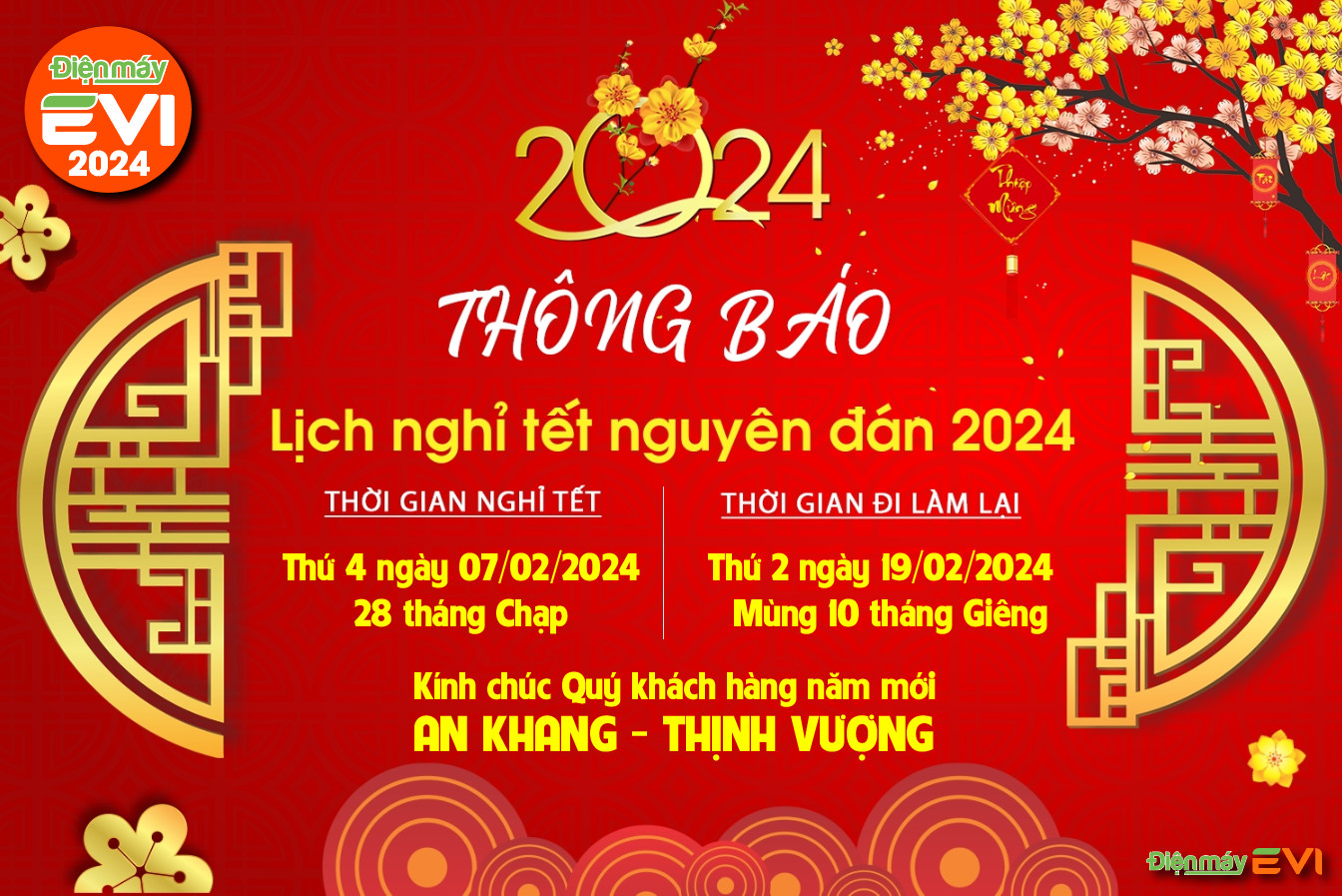 Thông Báo Nghỉ Tết Nguyên Đán 2024: Chào Đón Năm Giáp Thìn !