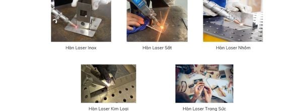 Ứng dụng máy hàn laser