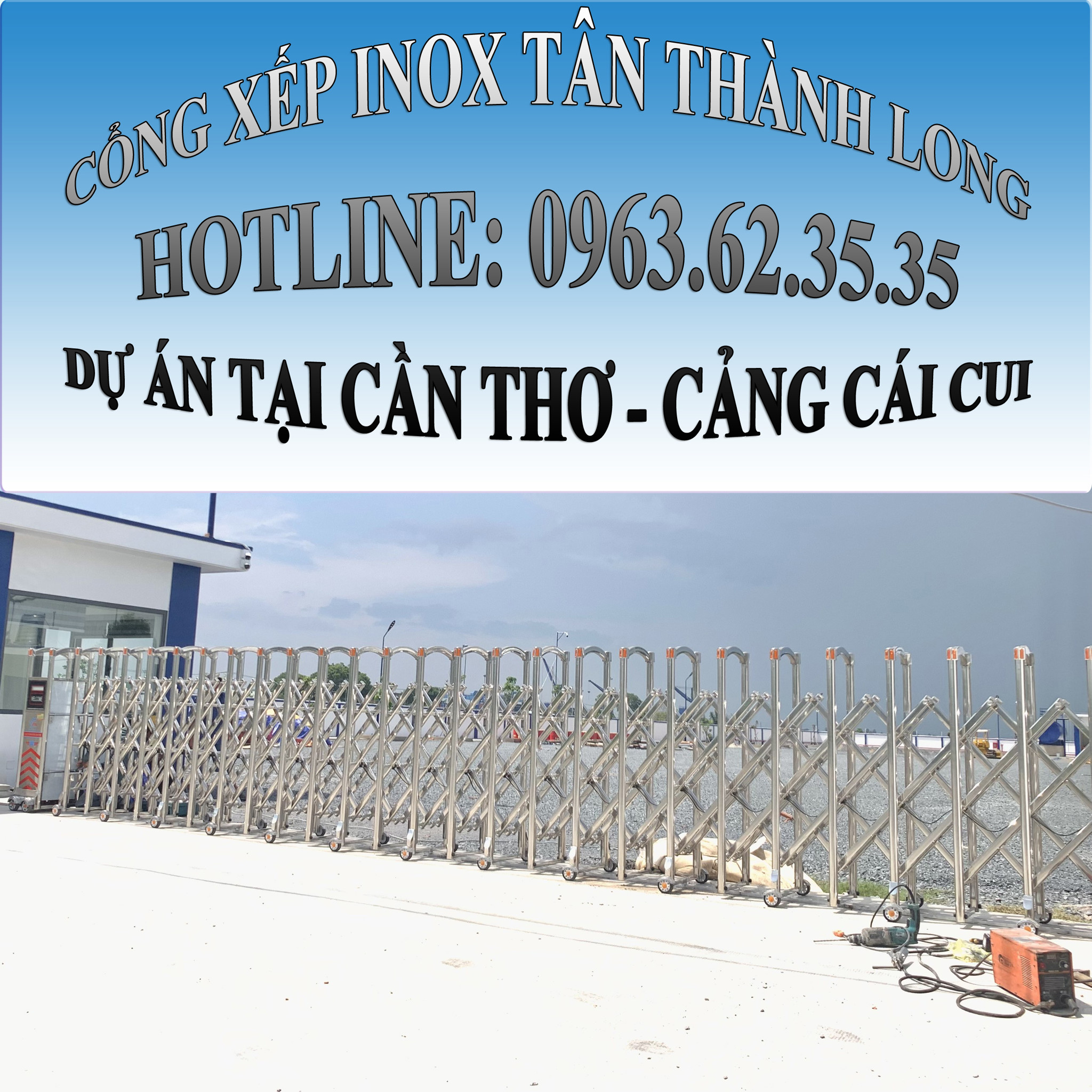 THI CÔNG CỔNG XẾP INOX TẠI CẦN THƠ