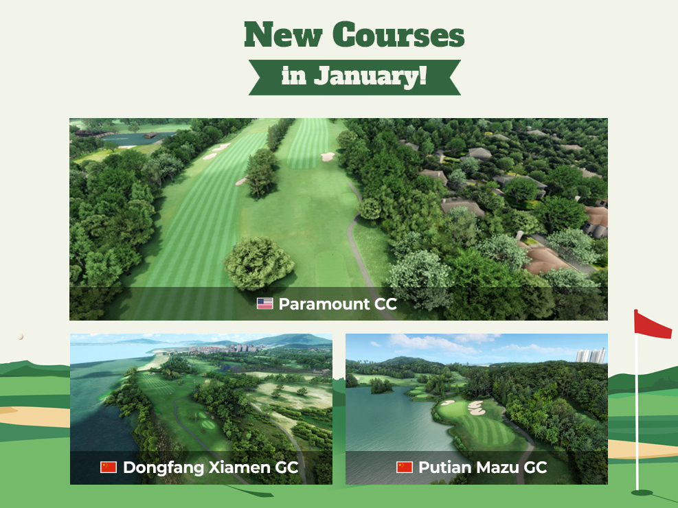 Giới thiệu ba sân golf GOLFZON mới đầy thú vị!