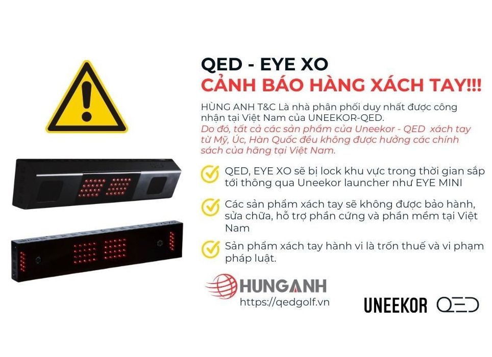 UNEEKOR QED - EYE XO cảnh báo hàng xách tay