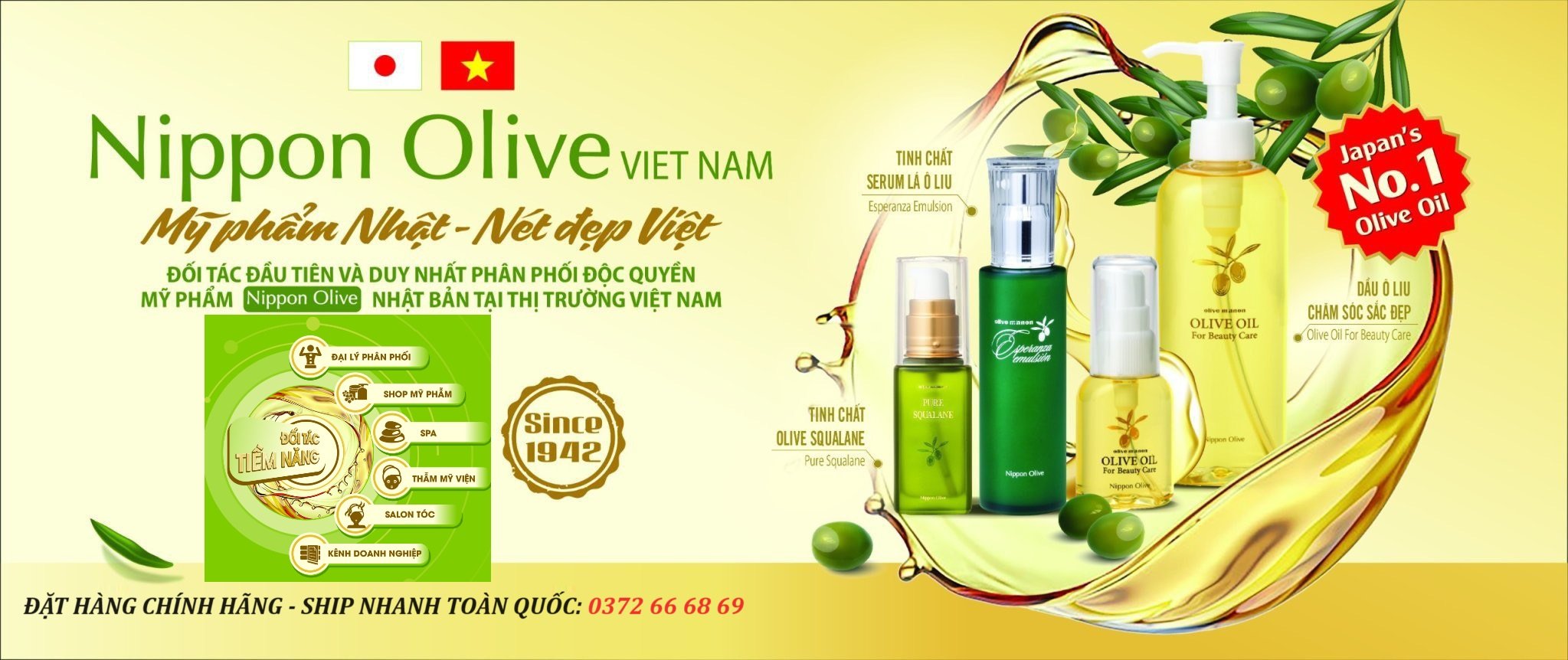 Mở Đại Lý Nippon Olive Việt Nam - Mỹ Phẩm Oliu Chính Hãng Nhật Bản