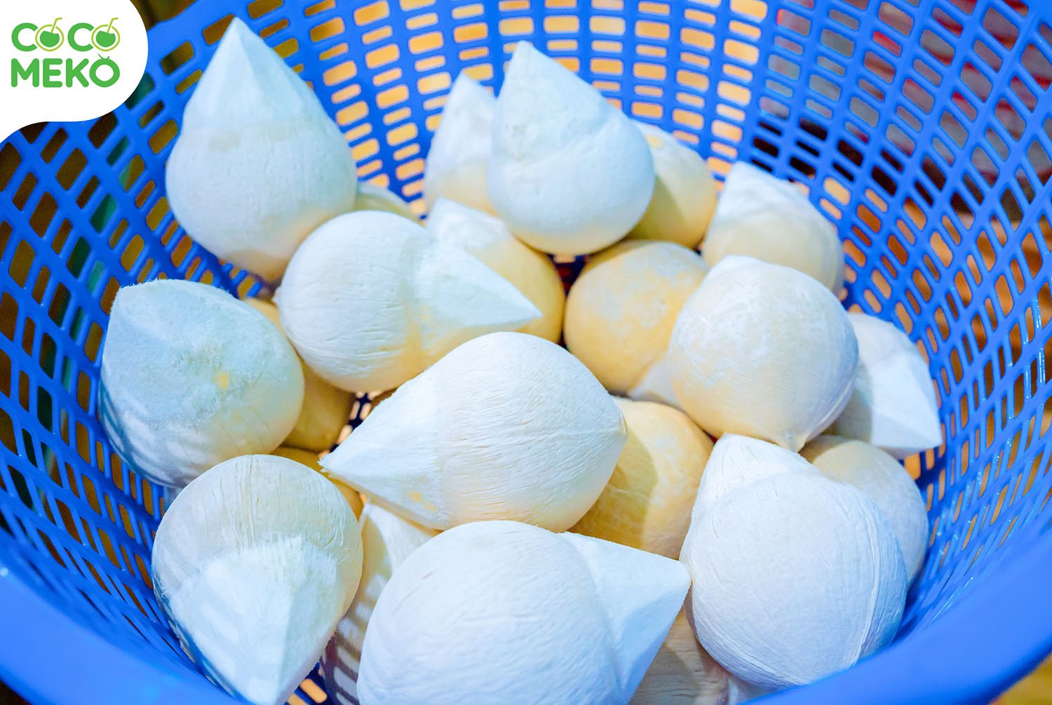 Chopping Cut Young Coconut