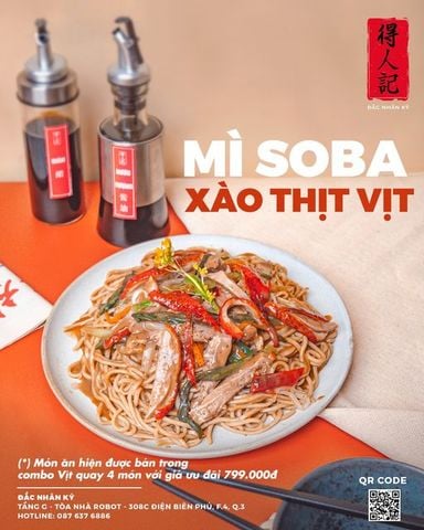 MÌ SOBA XÀO THỊT VIT - COMBO VỊT 4 MÓN!