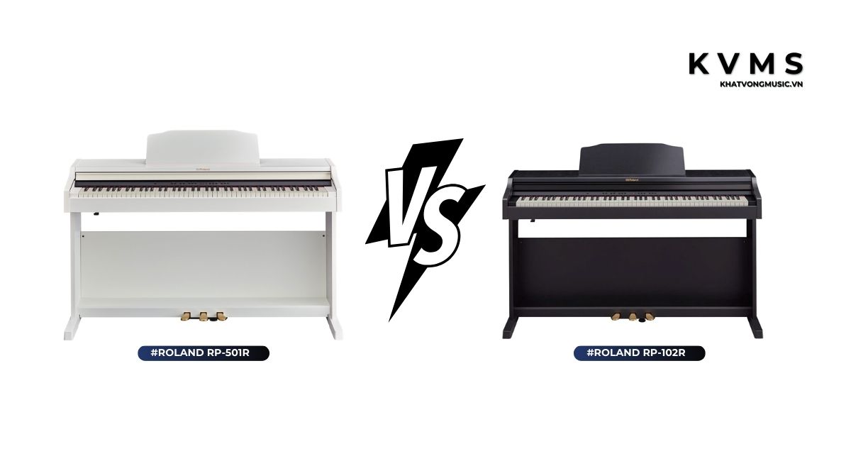 So sánh đàn Piano Roland RP-501R và Roland RP-102