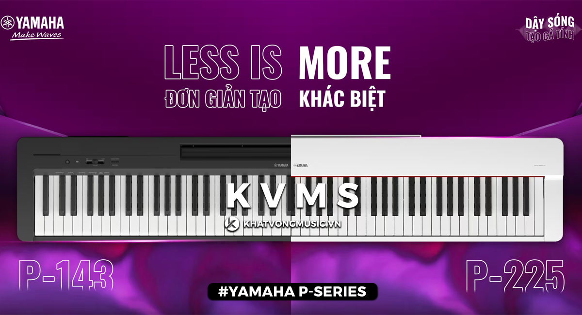 GIỚI THIỆU DÒNG PIANO ĐIỆN YAMAHA P-SERIES RA MẮT 2023: P-143 VÀ P-225