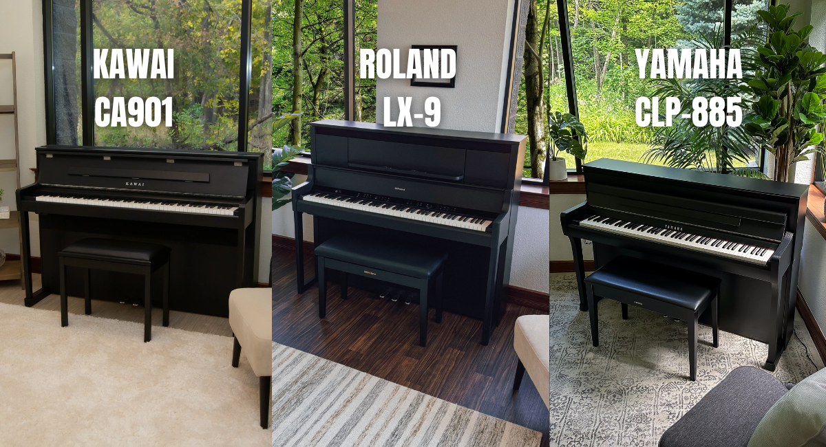 So sánh Yamaha CLP-885, Roland LX-9 và Kawai CA901: Đâu là cây piano điện cao cấp đáng đầu tư nhất?