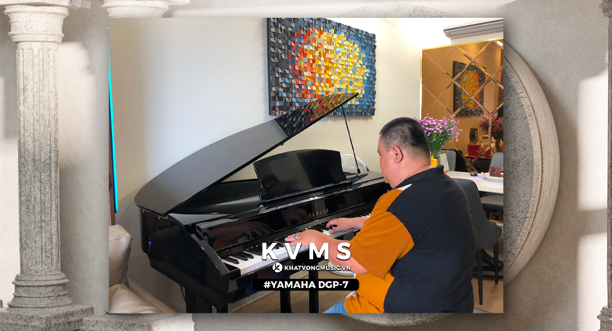 Bàn giao Piano lai cơ Yamaha DGP-7 về chung cư Richmond quận Bình Thạnh
