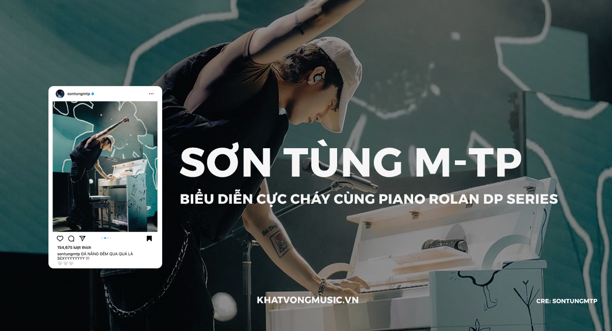 Ca sĩ Sơn Tùng M-TP biểu diễn cực cháy cùng chiếc đàn piano Roland tại Đà Nẵng