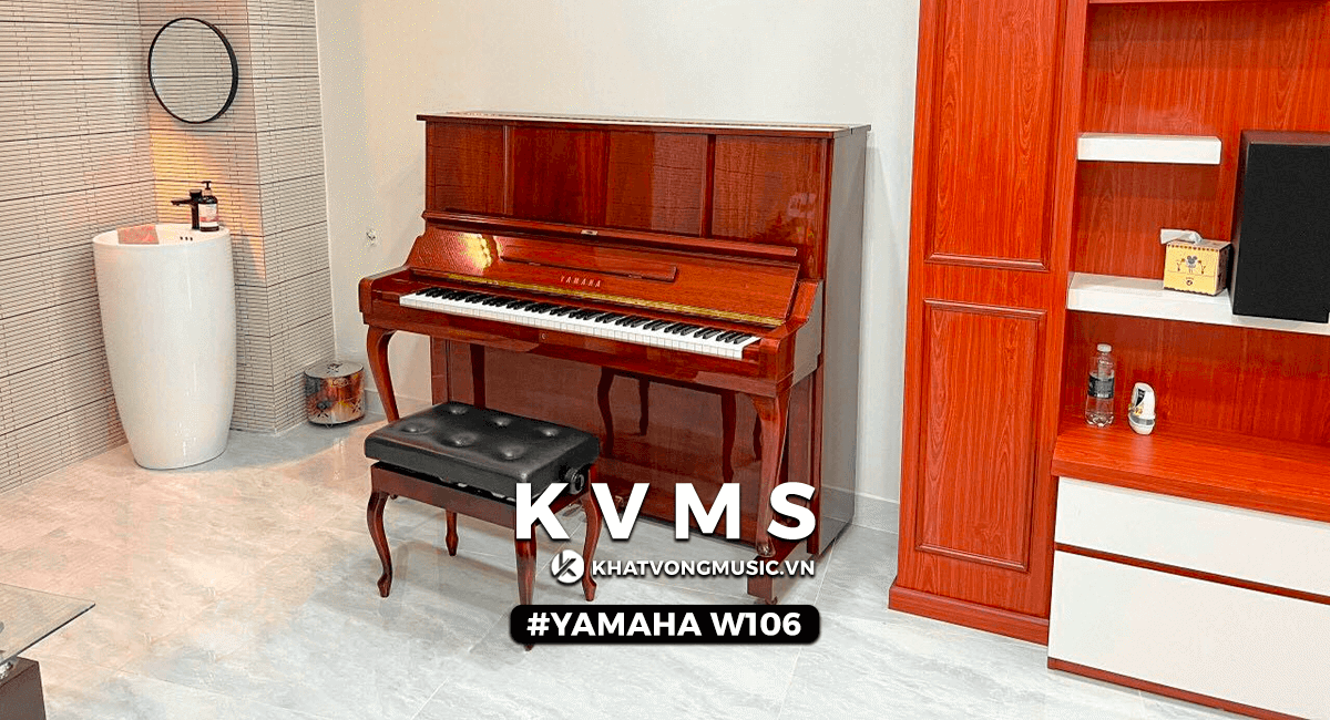 Cập nhật giá đàn piano Yamaha W106 - Piano Upright Yamaha cổ điển luôn được săn đón