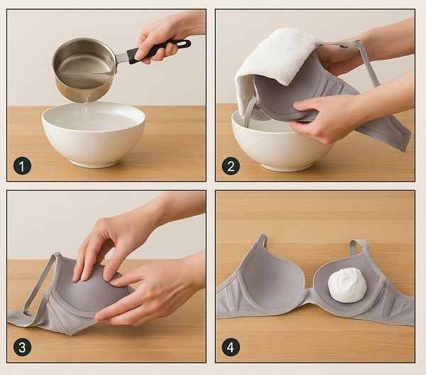sửa áo ngực bị móp bằng hơi nước nóng