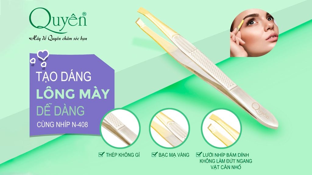 ✨TẠO DÁNG LÔNG MÀY DỄ DÀNG CÙNG NHÍP N408✨