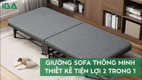 Giường sofa thông minh: Tiết kiệm không gian với thiết kế 2 trong 1 tiện lợi