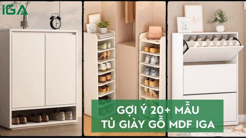 Gợi Ý 20+ Mẫu Tủ Đựng Giày Chất Liệu Gỗ MDF Hiện Đại, Sang Trọng