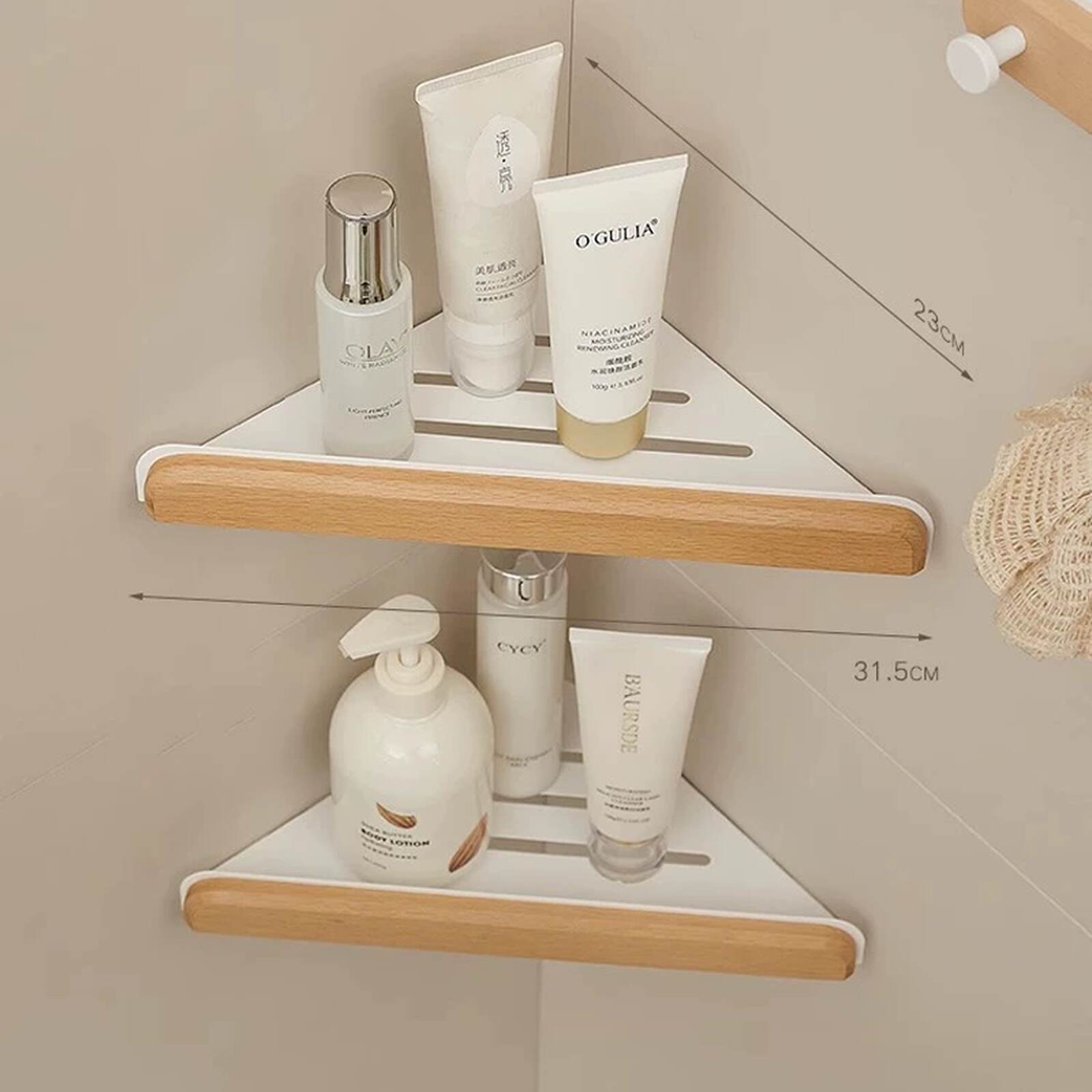 Kệ góc dán tường nhà tắm