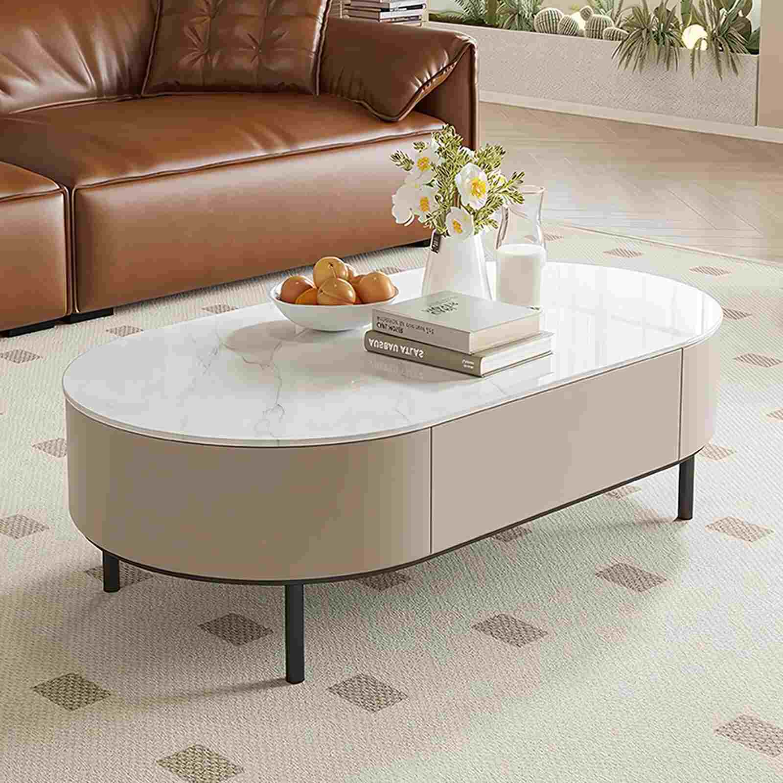 Bàn trà sofa chân sắt tròn