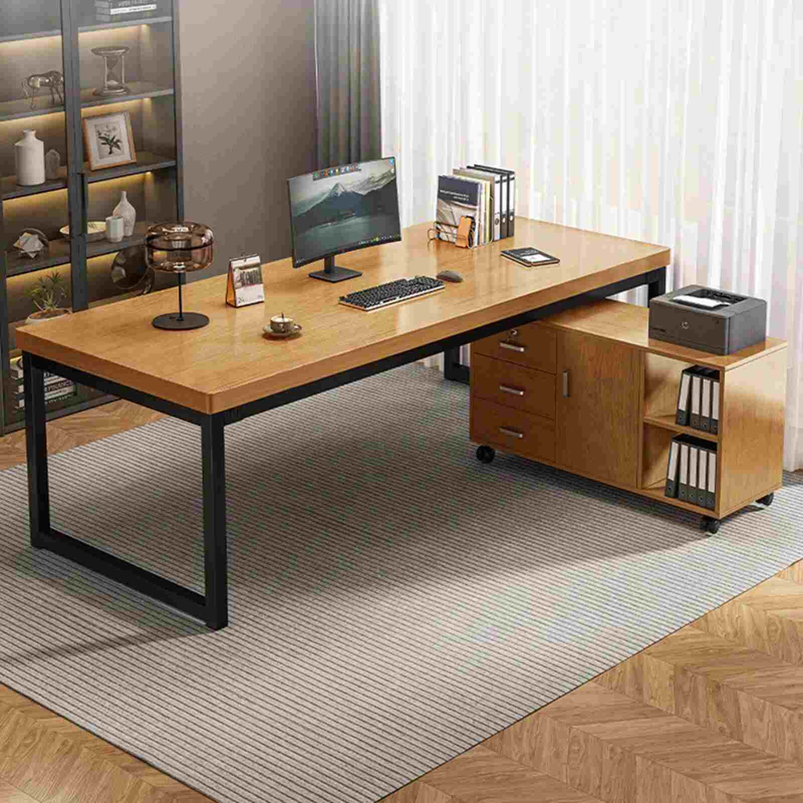 Bàn làm việc thông minh kết hợp tủ hồ sơ di động