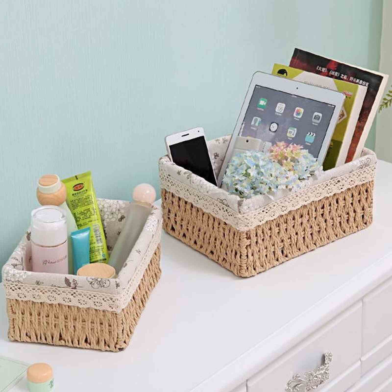 Giỏ nan decor bộ 3
