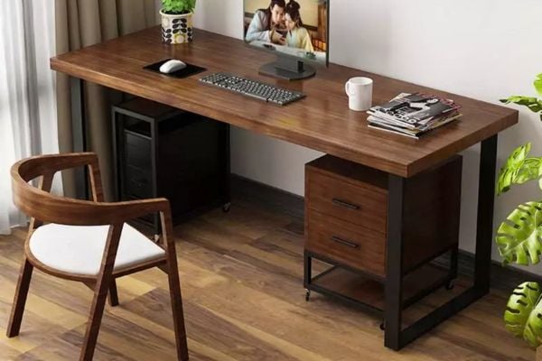 bàn làm việc gỗ tự nhiên