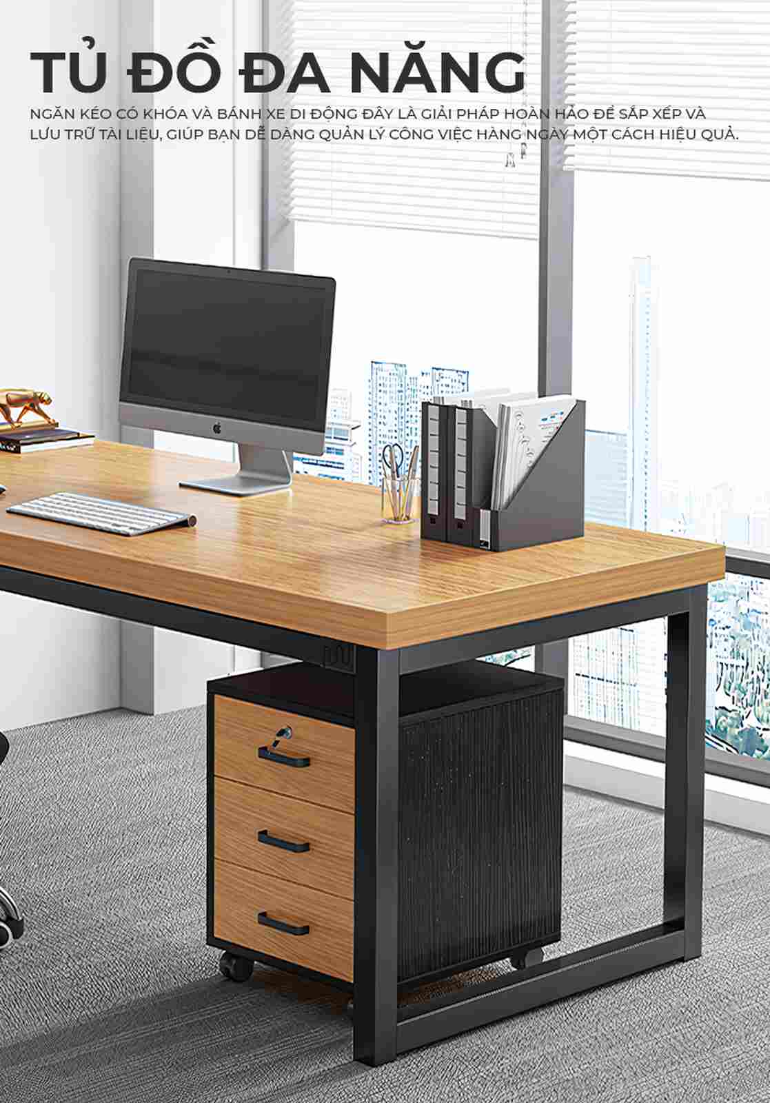 Tủ hồ sơ bằng gỗ cao cấp