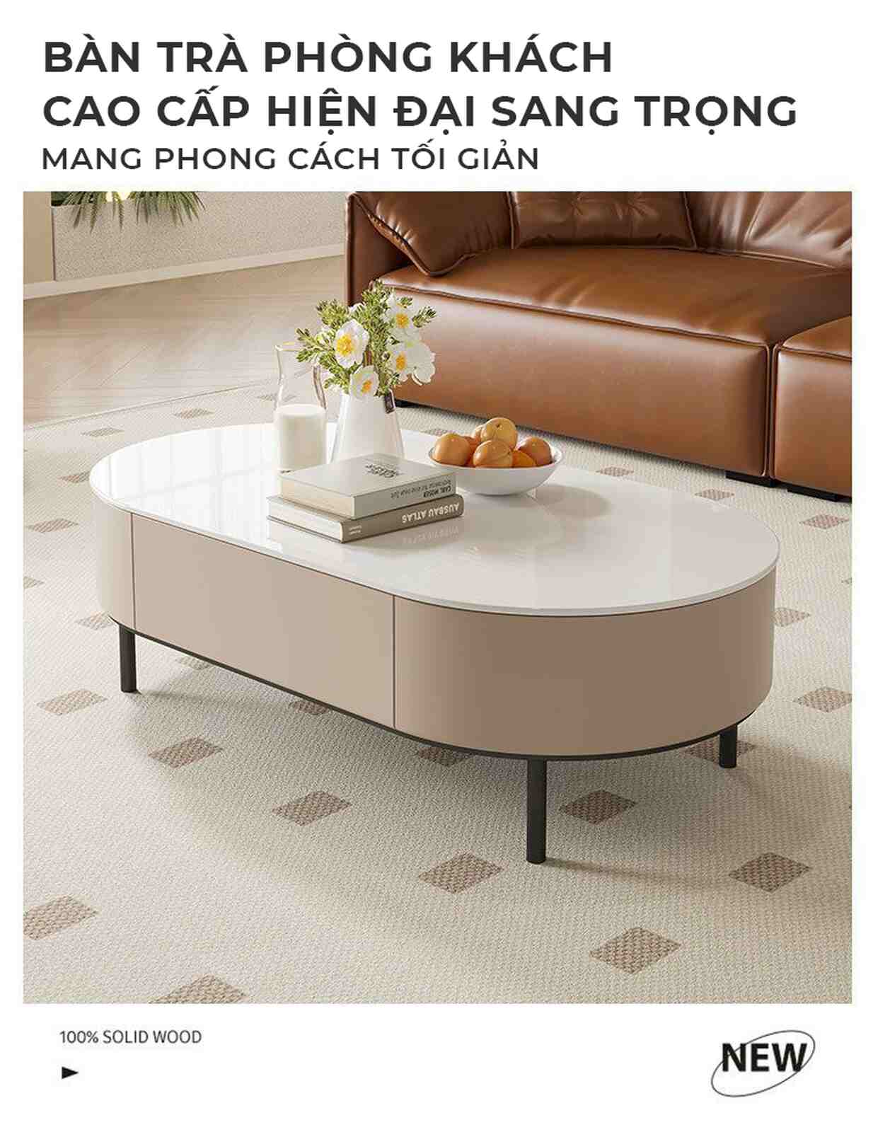 Bàn trà sofa chân sắt tròn