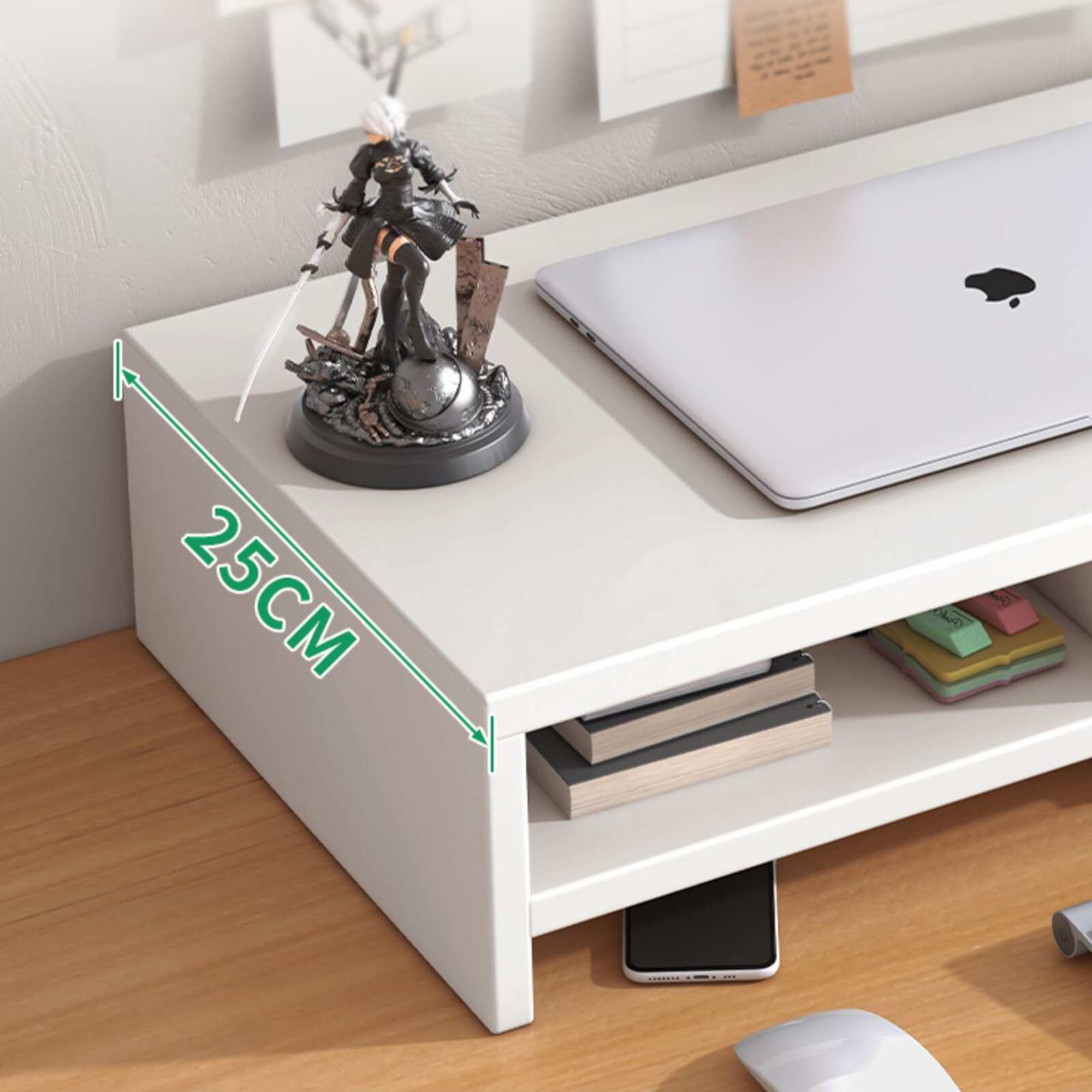 Kệ PC để bàn trắng