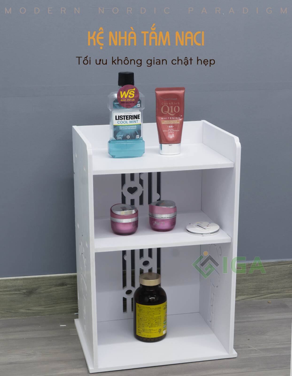 Kệ đứng hoa văn hươu