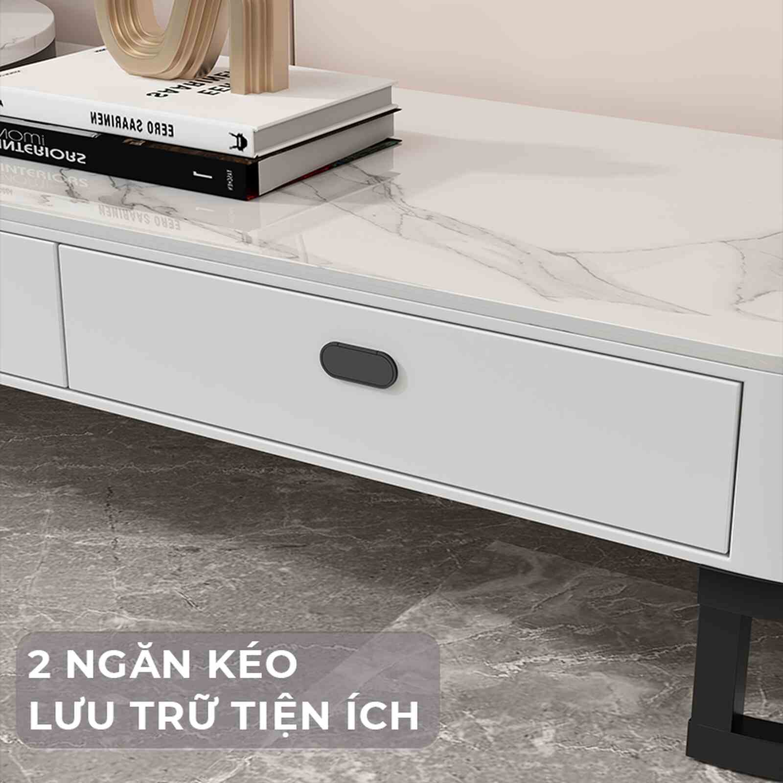 Kệ tivi bọc da khung sắt