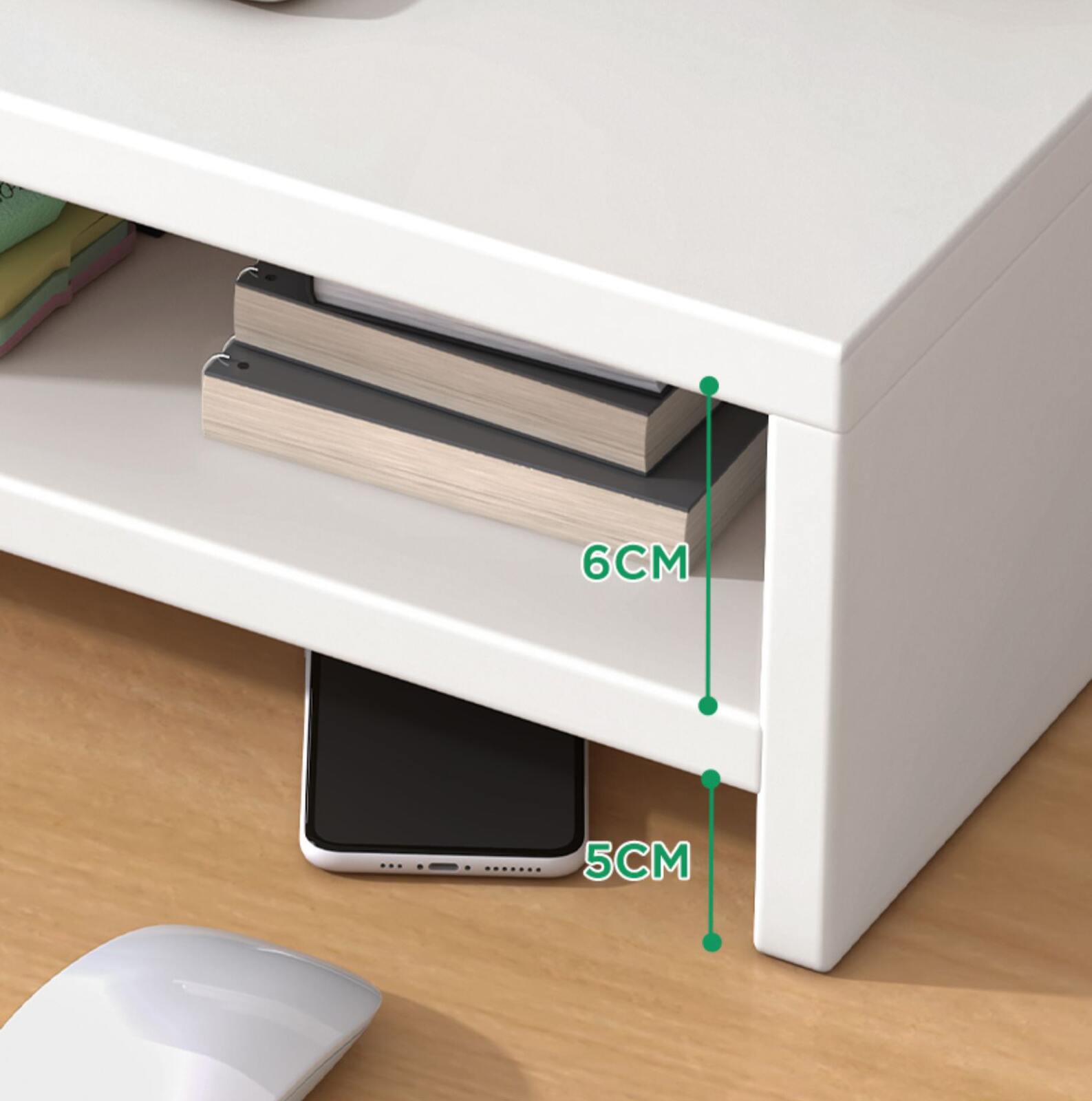 Kệ PC để bàn trắng
