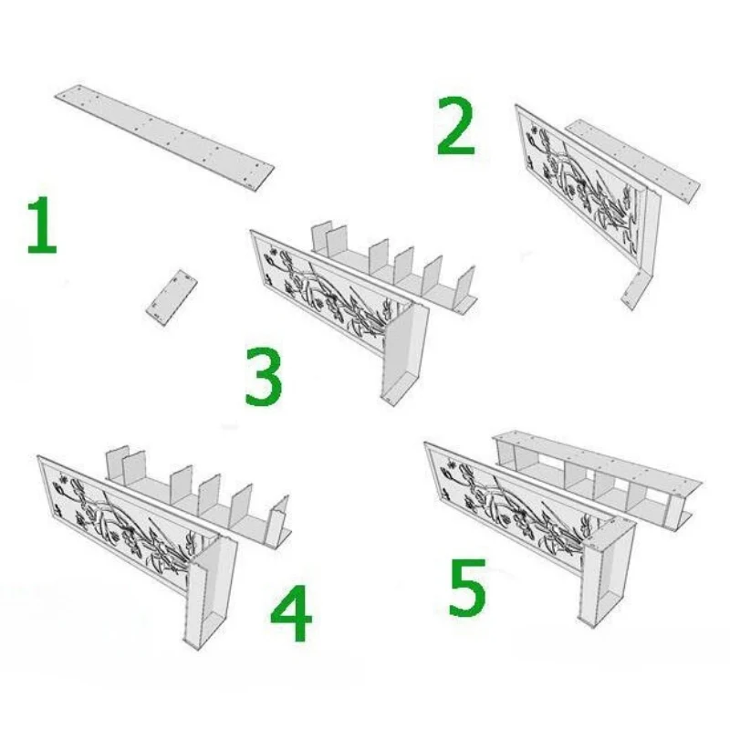 Kệ liền vách ngăn hình hoa sen