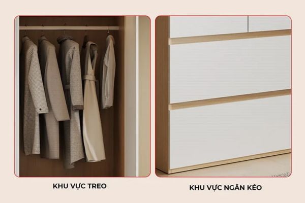 tủ quần áo gỗ công nghiệp
