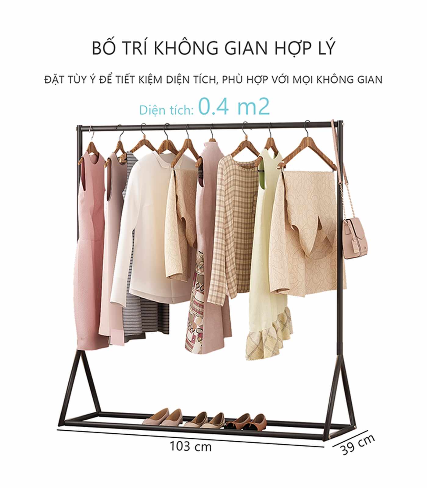 Giá treo quần áo simple chữ Y