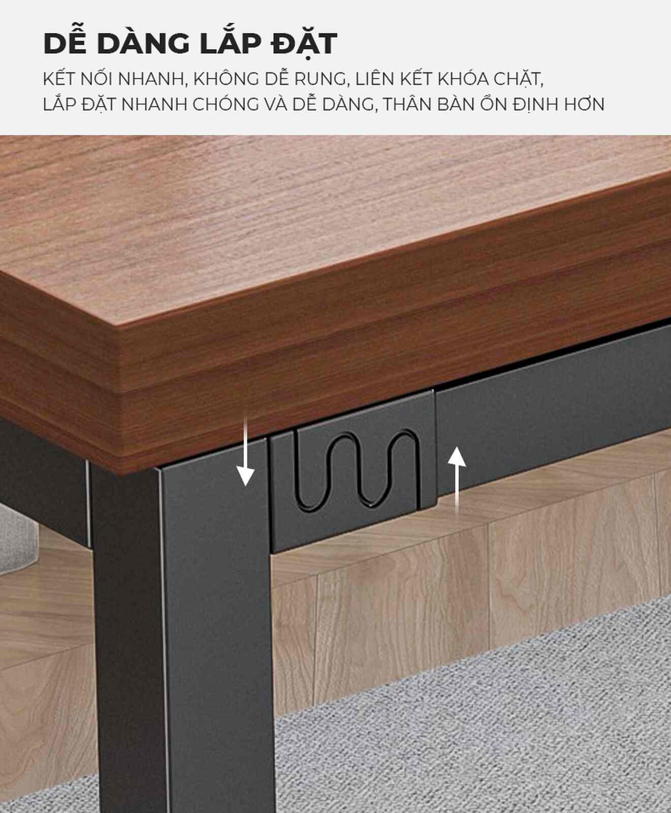 Bàn làm việc thông minh kết hợp tủ hồ sơ di động