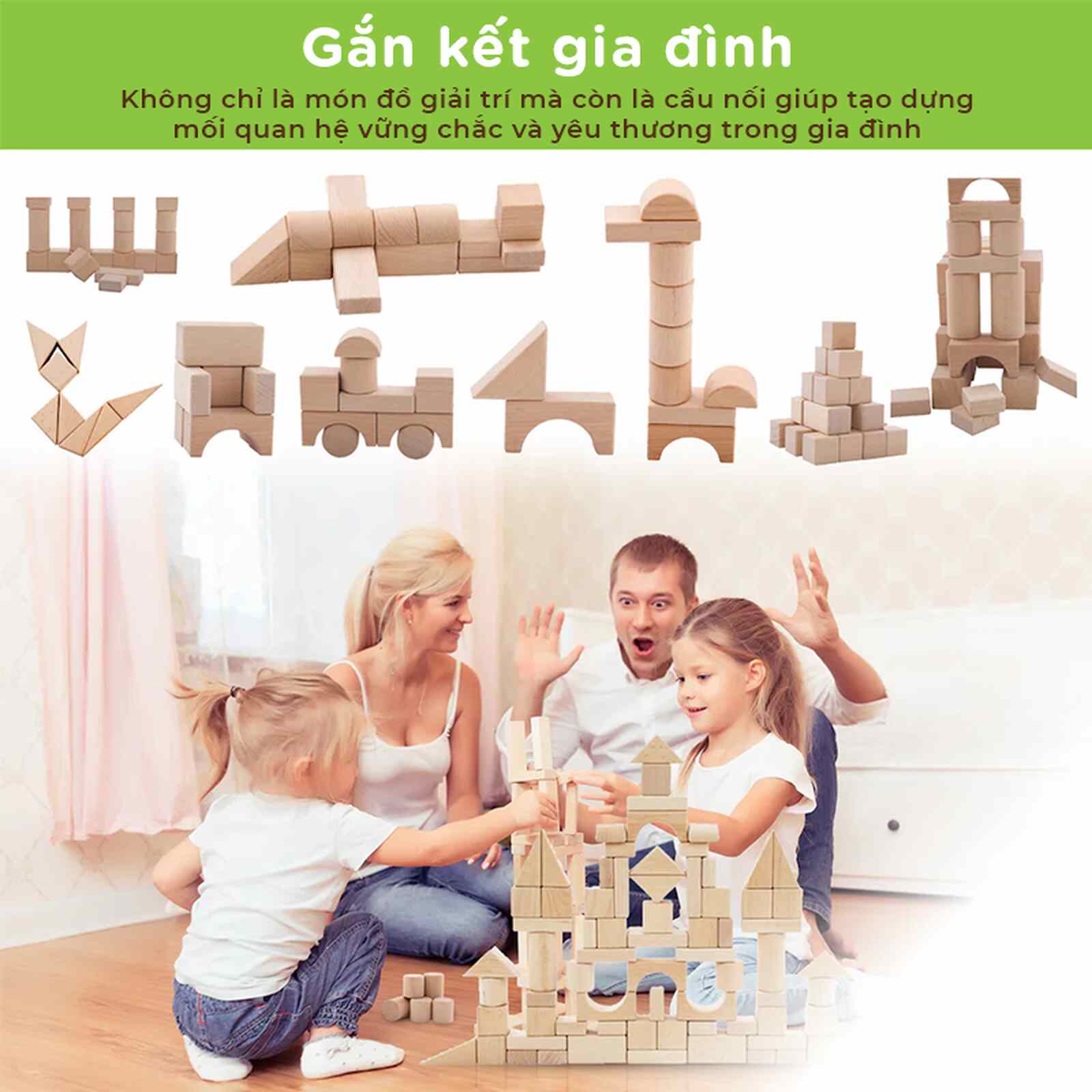 Bộ đồ chơi hình học 3D TOY16