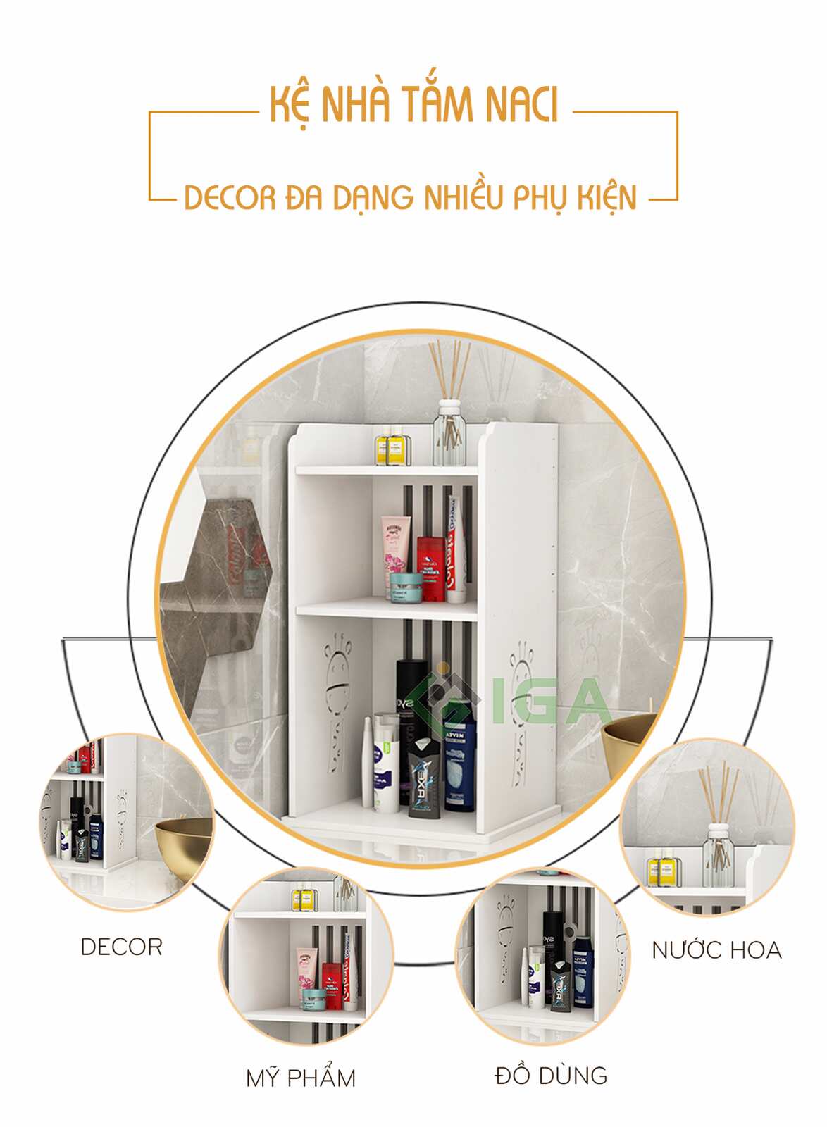 Kệ đứng hoa văn hươu