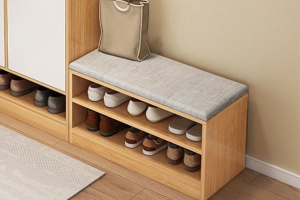 mẫu kệ giày dép bằng gỗ