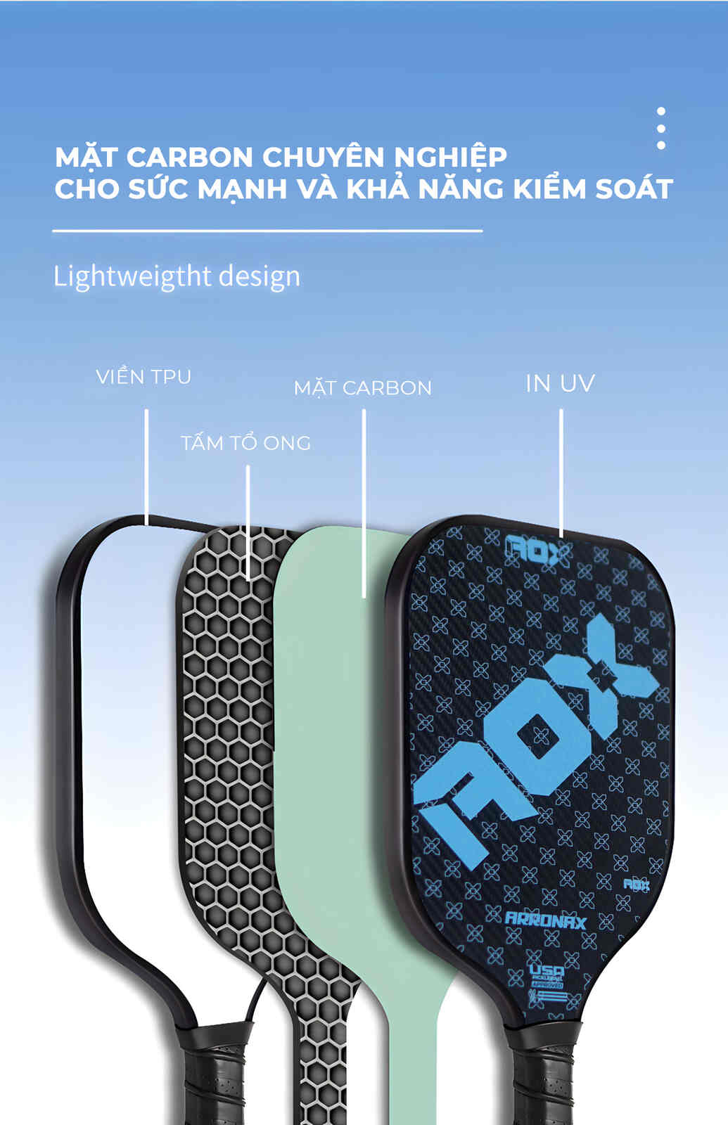 Vợt pickleball ROX