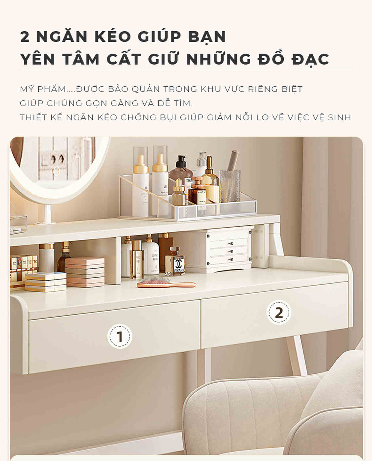 Bàn trang điểm phòng ngủ