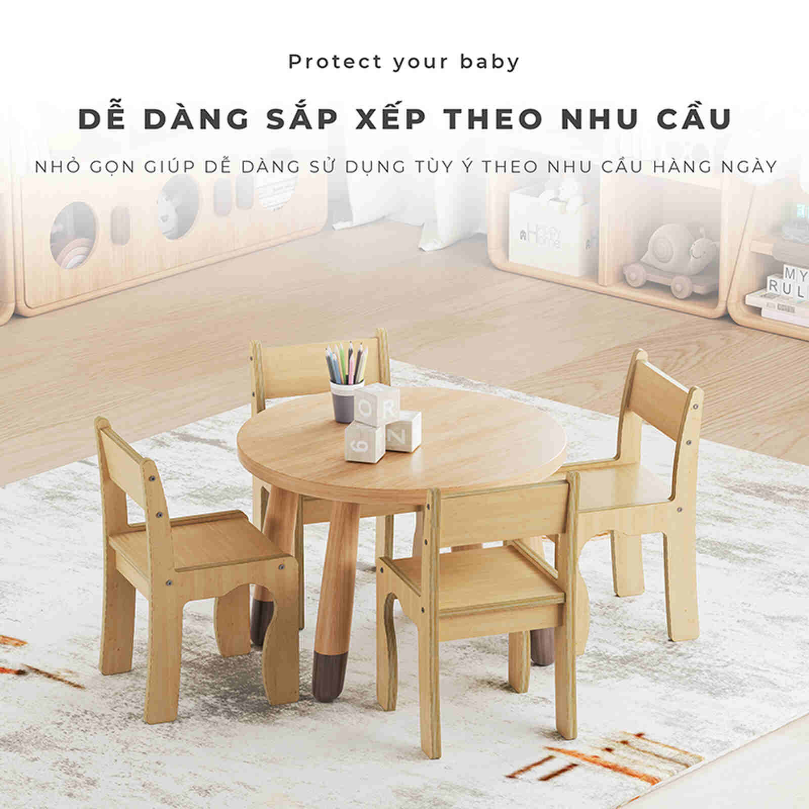 Ghế đa năng cho trẻ mẫu giáo