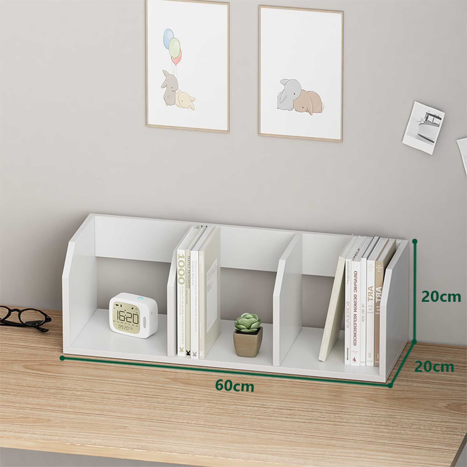 Kệ sách để bàn vân gỗ