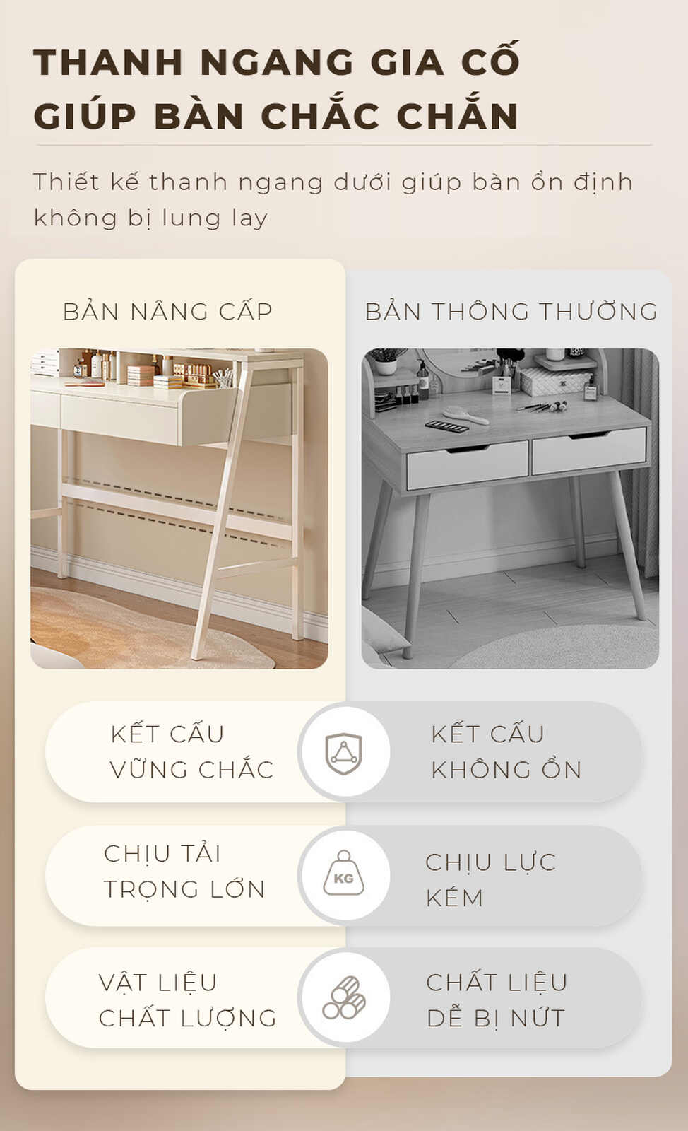 Bàn trang điểm phòng ngủ